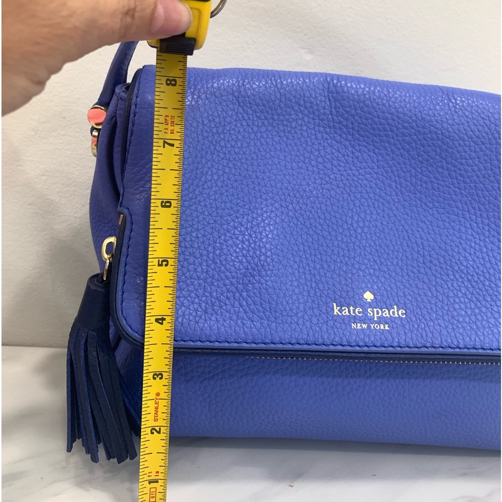 Kate Spade ♠️ Vibrant Blue/purple Leather - Picture 11 of 12